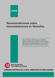 Recomendaciones sobre Inmunotolerancia en Hemofilia