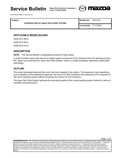Introduction Of Aqua Tech Paint System Miata Net
