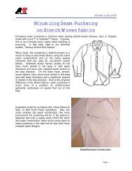 Minimizing Seam Puckering on Stretch Woven Fabrics