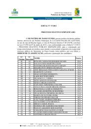 Edital nÂº 17/13 - Processo Seletivo PÃºblico Simplificado - MÃ©dicos