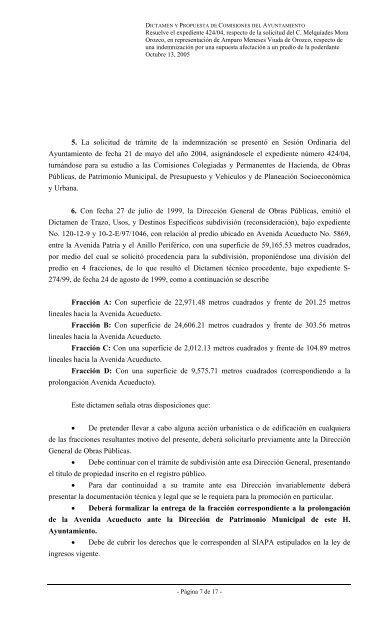 DICTAMEN DE COMISIONES Y PROPUESTA DE ACUERDO DEL ...