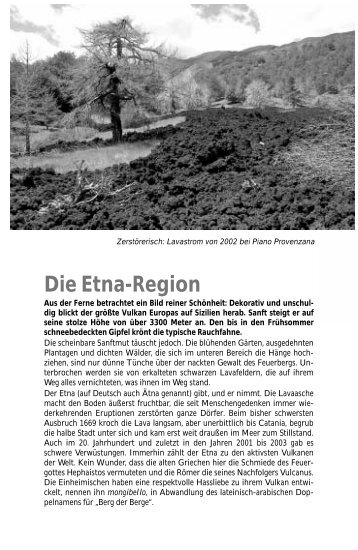 Die Etna-Region