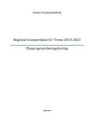 hÃ¸ringsforslag til Regional Transportplan for Troms 2014-2023 her