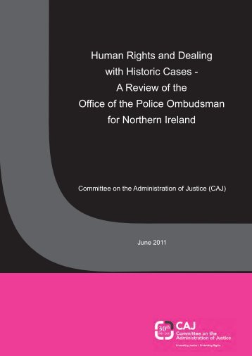 Human Rights and Dealing with Historic Cases - CAIN - University of ...