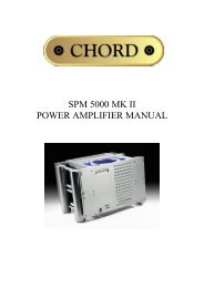 SPM 5000 Mk II Manual.pdf - Chord Electronics