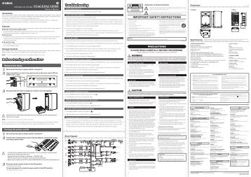 STAGEPAS 150M Owner's Manual