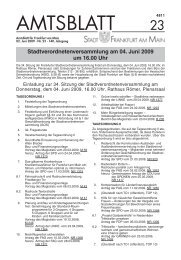 Amtsblatt Nr. 23/2009 S. 593 - 608 (pdf [729.4 KB]) - Frankfurt am Main