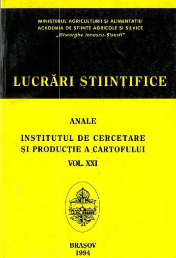 anale 21.pdf - Institutul National de Cercetare Dezvoltare pentru ...