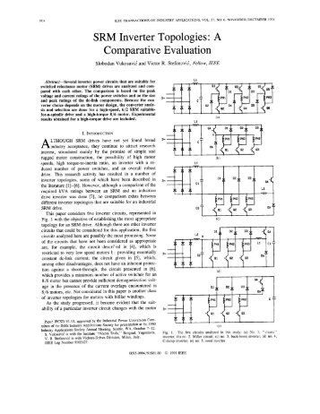 SRM inverter topologies - Slobodan N. Vukosavic