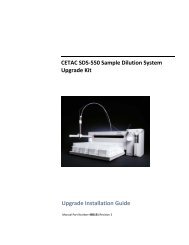 SDS-550 Ugrade Install Guide - CETAC Technologies