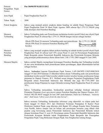 Putusan Pengadilan Pajak Nomor : Put-38490/PP/M.III/13/2012 ...