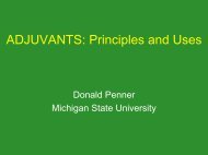 Adjuvants: Principles and Use