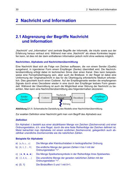 2 Nachricht und Information