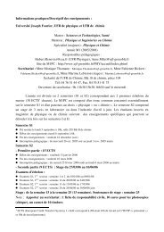 Physique et Chimie M1 - Accueil - Université Joseph Fourier
