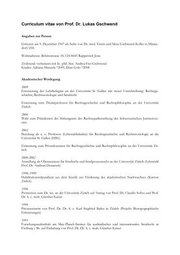 [pdf] CV und Publikationsliste Prof. Dr. L. Gschwend