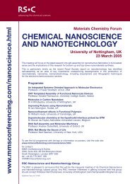 chemical nanoscience and nanotechnology - MMS Conferencing