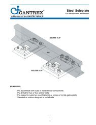 Intermittent Rail Support Soleplates - Gantrex