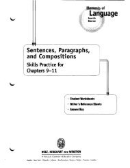 Sentences, Paragraphs, and Compositions - PopulationMe.com