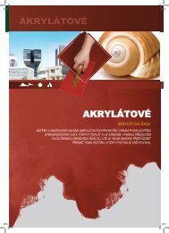 Akrylátové barvy a omítky (pdf) - Paulín CZ, sro