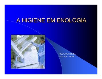 A HIGIENE EM ENOLOGIA