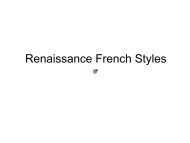 Renaissance, Baroque & Rococo in France and Spain