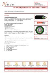 MC SP1505 (Multitube with Steel Armour - Outdoor) - Nexans