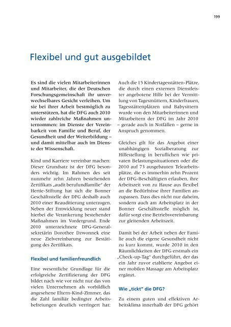 Jahresbericht 2010 -  Aufgaben und Ergebnisse - DFG