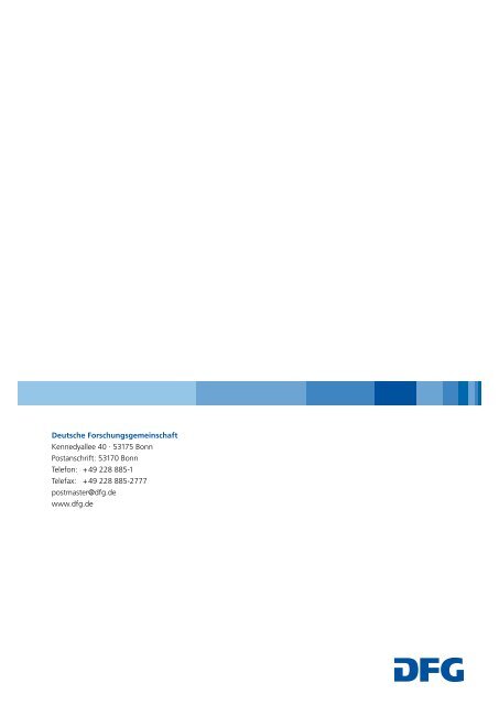 Jahresbericht 2010 -  Aufgaben und Ergebnisse - DFG