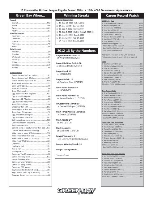 media guide - UWGB Phoenix Athletics