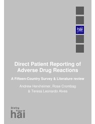 Direct Patient Reporting of Adverse Drug Reactions - Cochrane ...