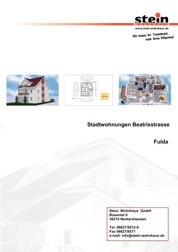 Stadtwohnungen Beatrixstrasse Fulda - Stein Wohnhaus