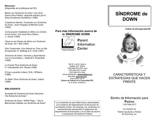 Sindrome de down - Parent Information Center