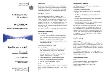 MEDIATION - Universität Heidelberg