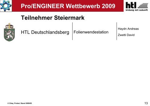 Pro/ENGINEER Wettbewerb 2009 - ARGE 3D-CAD