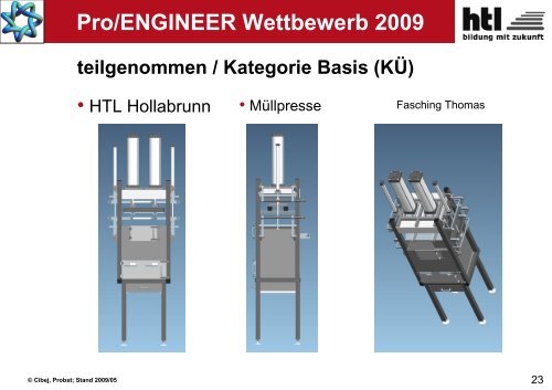 Pro/ENGINEER Wettbewerb 2009 - ARGE 3D-CAD