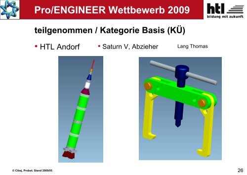 Pro/ENGINEER Wettbewerb 2009 - ARGE 3D-CAD