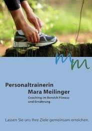 Personaltrainerin Mara Meilinger - ib-mediendesign