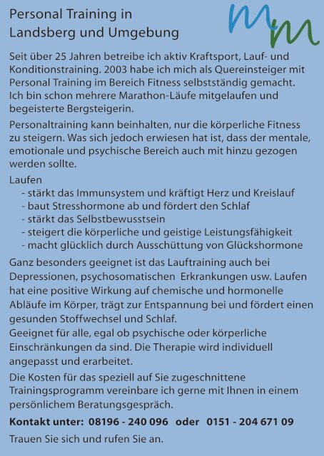 Personaltrainerin Mara Meilinger - ib-mediendesign