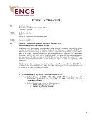 INTERNAL MEMORANDUM - Concordia University
