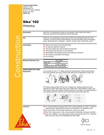 Sika 102 - Sika Indonesia