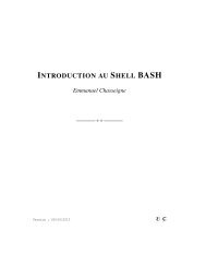 introduction au shell bash - lmpt - UniversitÃƒÂ© FranÃƒÂ§ois Rabelais