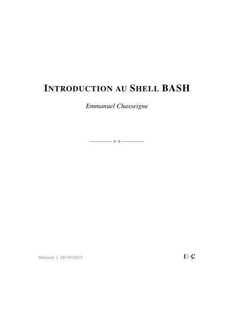 Introduction Au Shell Bash Lmpt Universitaƒa C Franaƒa Ois Rabelais