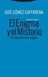 El Enigma y el Misterio: Una FilosofÃ­a de la ReligiÃ³n