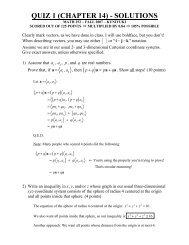 QUIZ 1 (CHAPTER 14) - SOLUTIONS - Math Notes and Math Tests