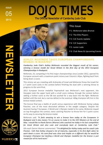 Download the Dojo Times Issue 05 here - Camberley Judo Club