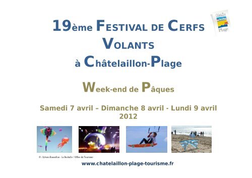 19ème FESTIVAL DE CERFS VOLANTS à Châtelaillon-Plage