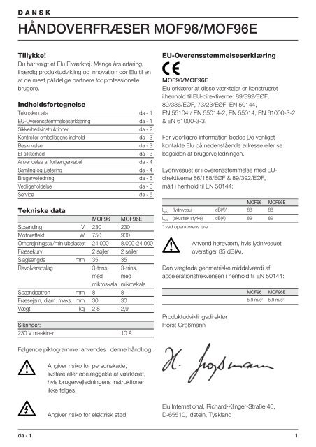 MOF96 MOF96E - Service