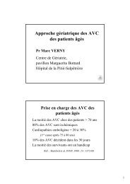 Approche gÃ©riatrique des AVC des patients Ã¢gÃ©s - longue vie et ...