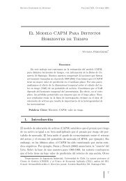 El Modelo CAPM Para Distintos Horizontes de Tiempo