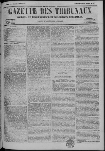 JOURNAL DE JURISPRUDENCE ET DES DÉRATS JUDICIAIRES.
